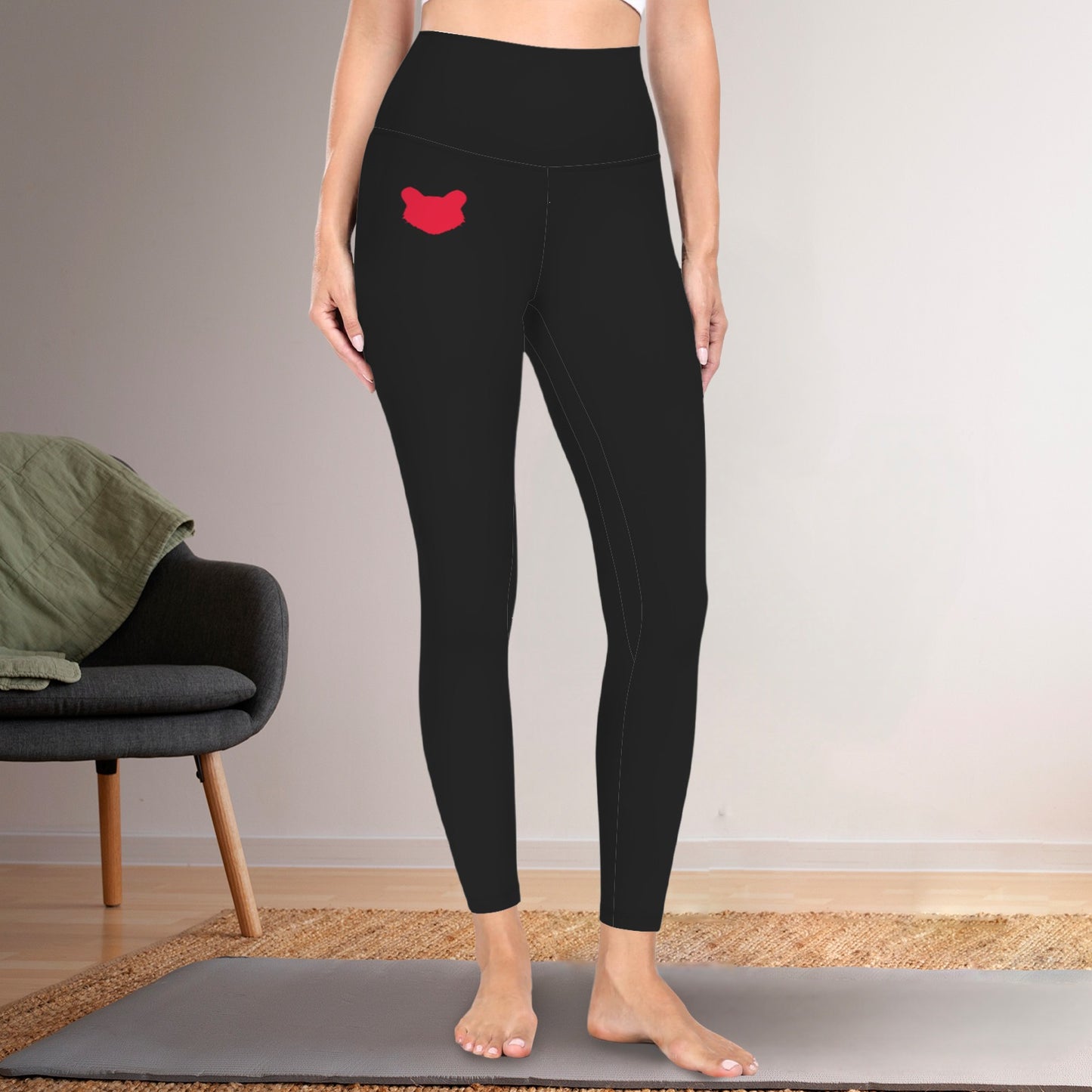 Black Bearcat Active Leggings
