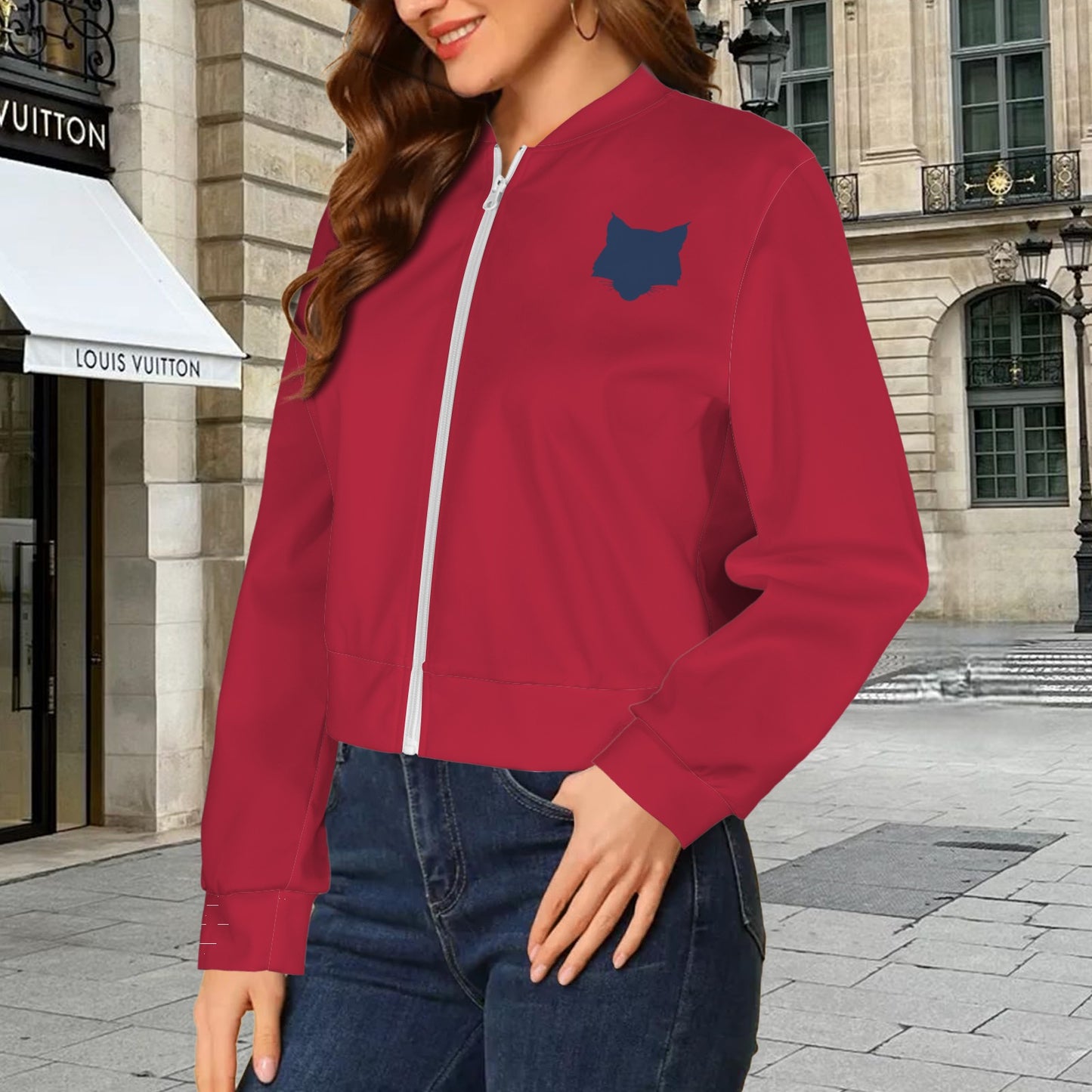 Red Wildcat Bomber Jacket