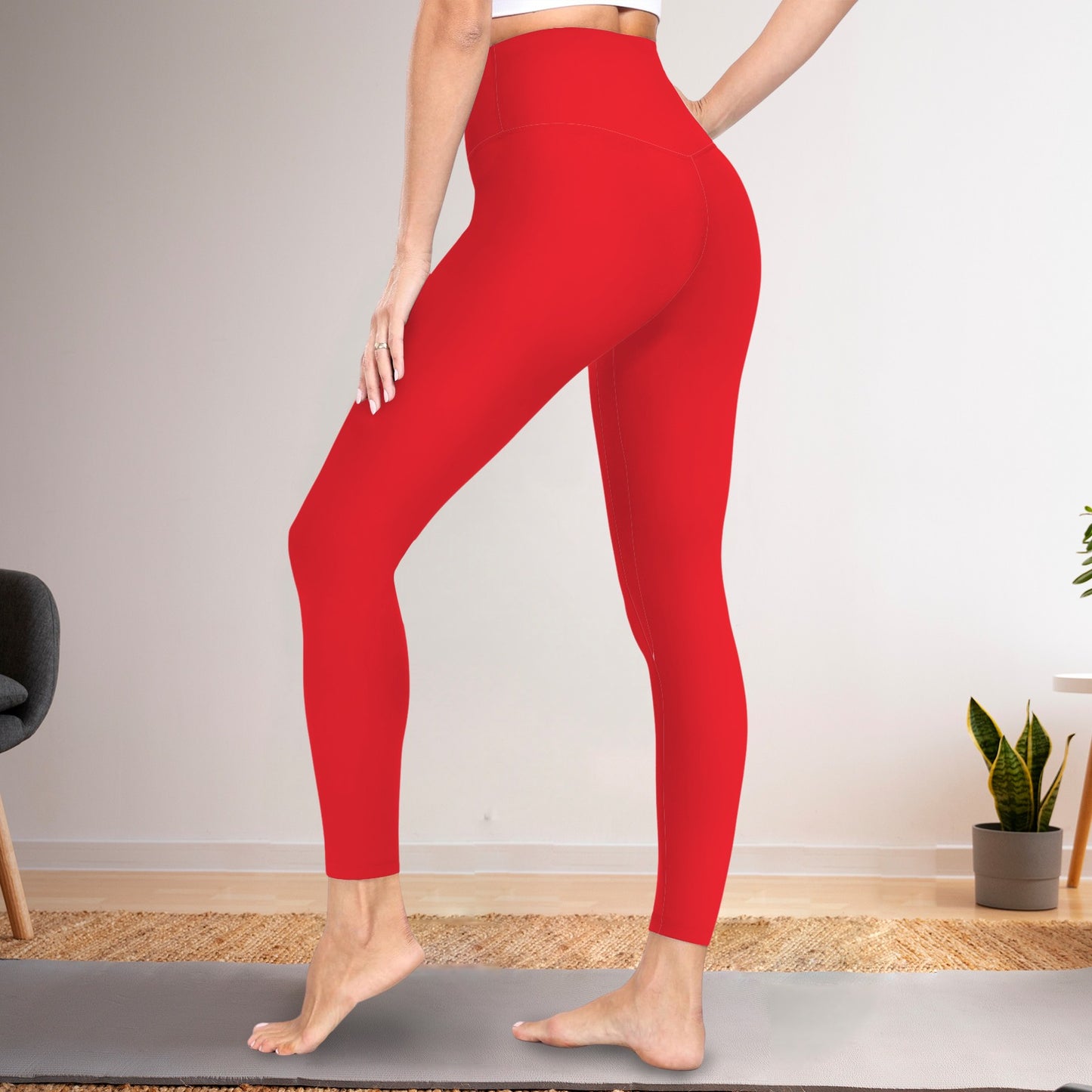 Crimson Jayhawk Active Leggings