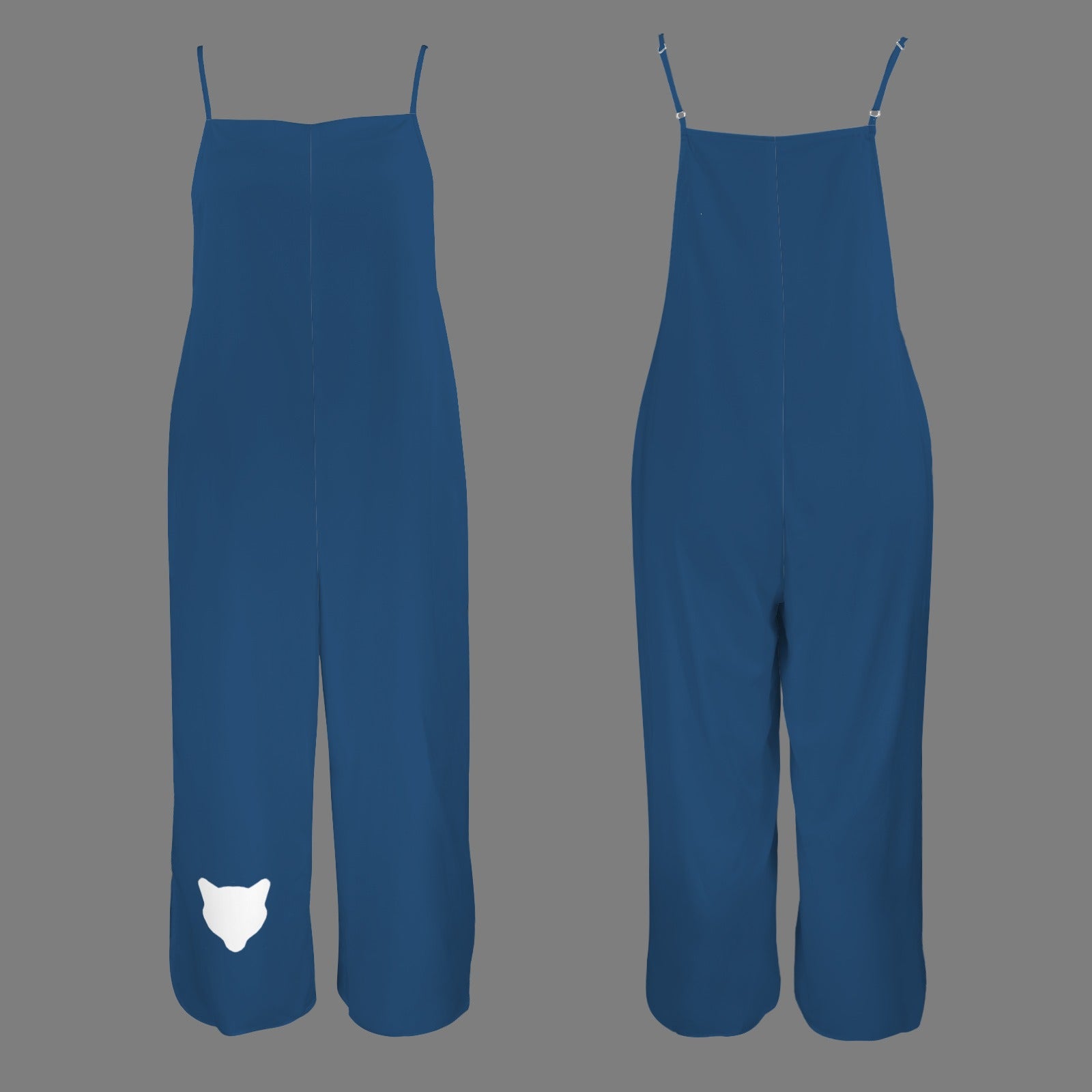 Cougar Wide Leg Jumpsuit. Navy