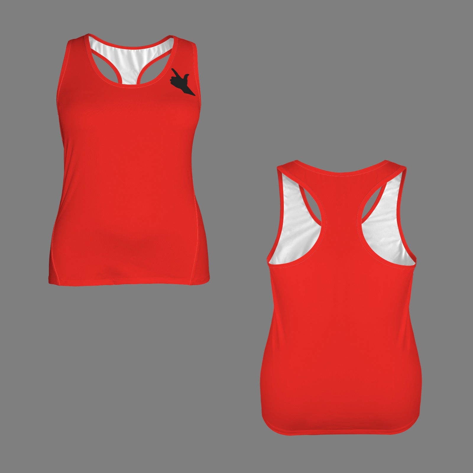 Scarlet Guns Up Racerback Sports Top