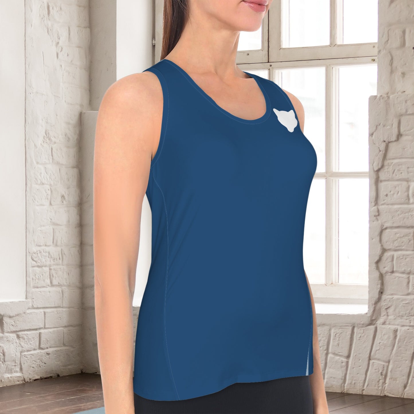 Blue Cougar Racerback Sports Top