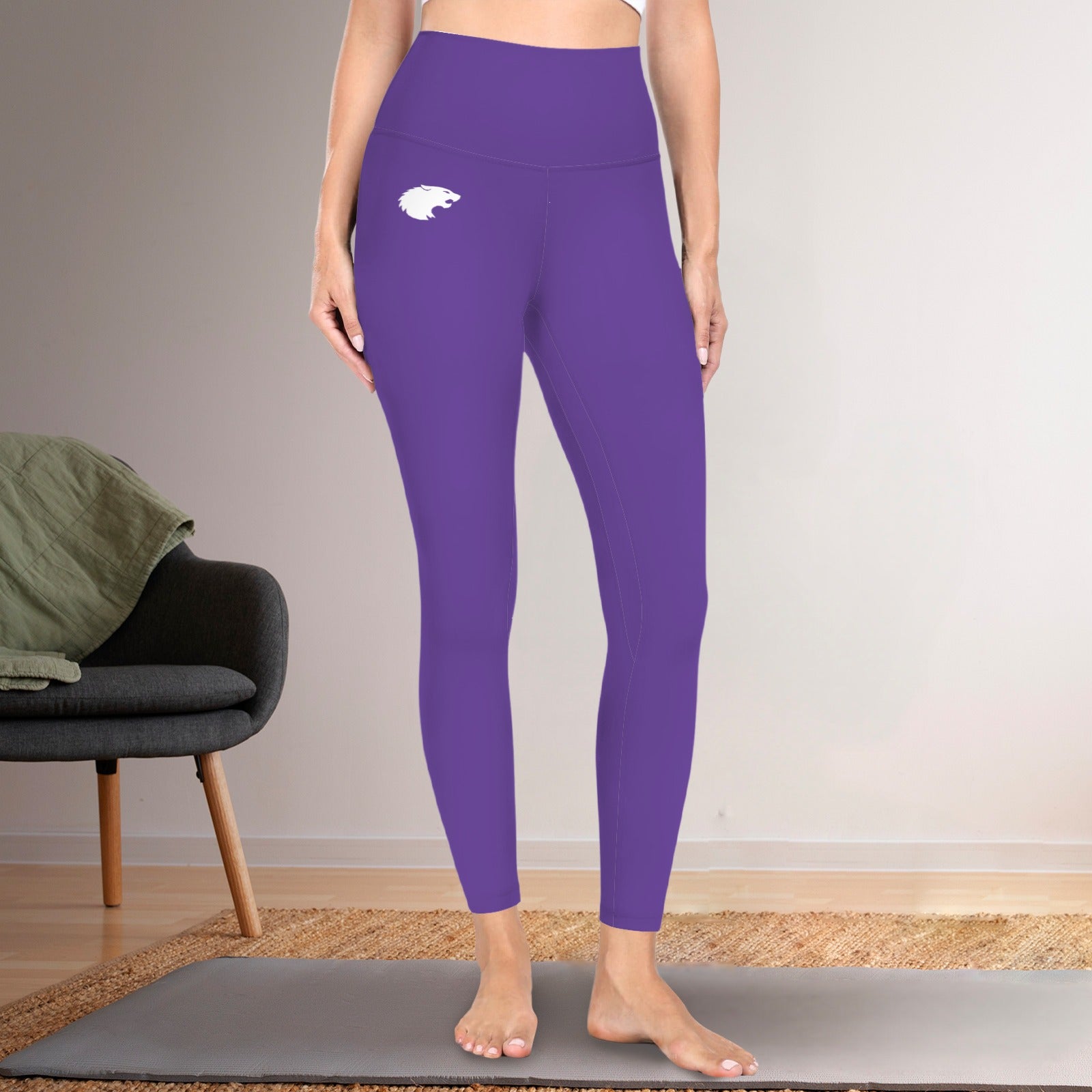 Purple Wildcat Active Leggings