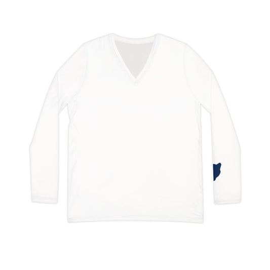 Cougar Women's Long Sleeve V-Neck Shirt, White