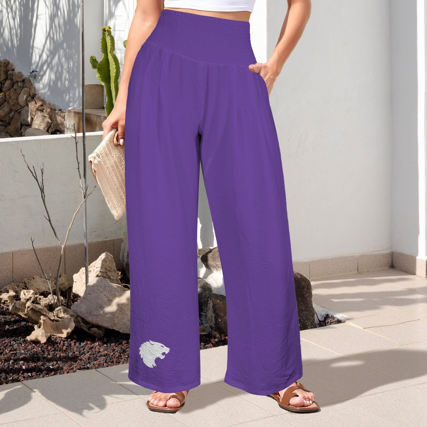 Glitter Wildcat Pants, Purple
