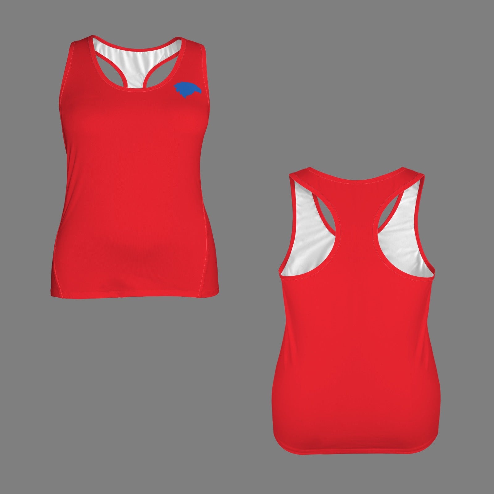 Crimson Jayhawk Racerback Sports Top