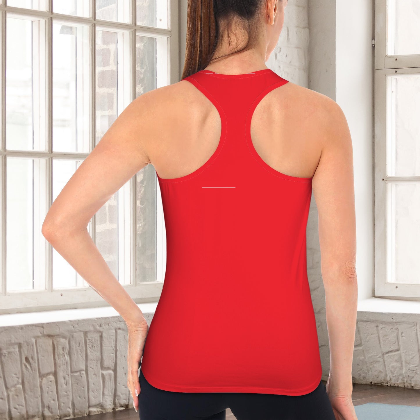 Crimson Jayhawk Racerback Sports Top