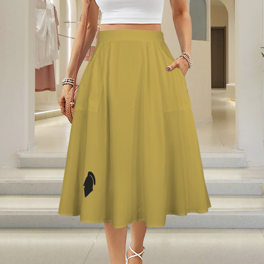 Knight Maxi Skirt, Gold