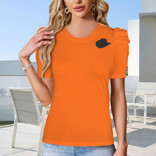 Glitter Cowgirl Top, Orange