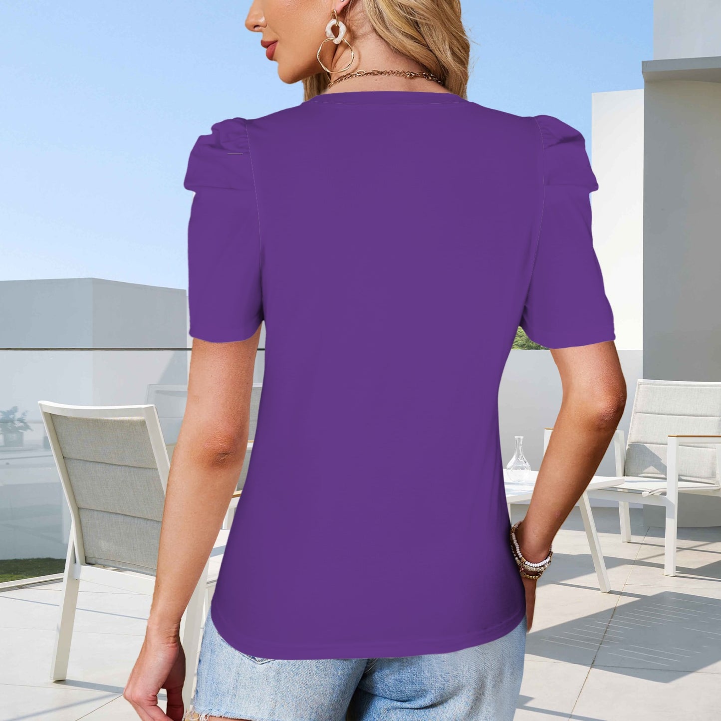 Glitter Horned Frog Top, Purple