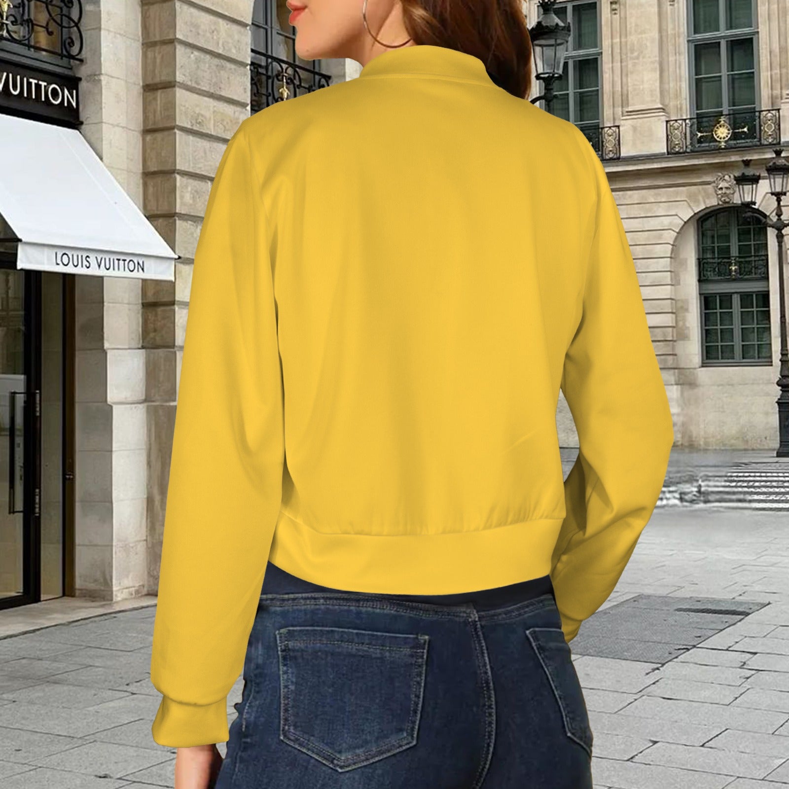 Gold Trident Bomber Jacket