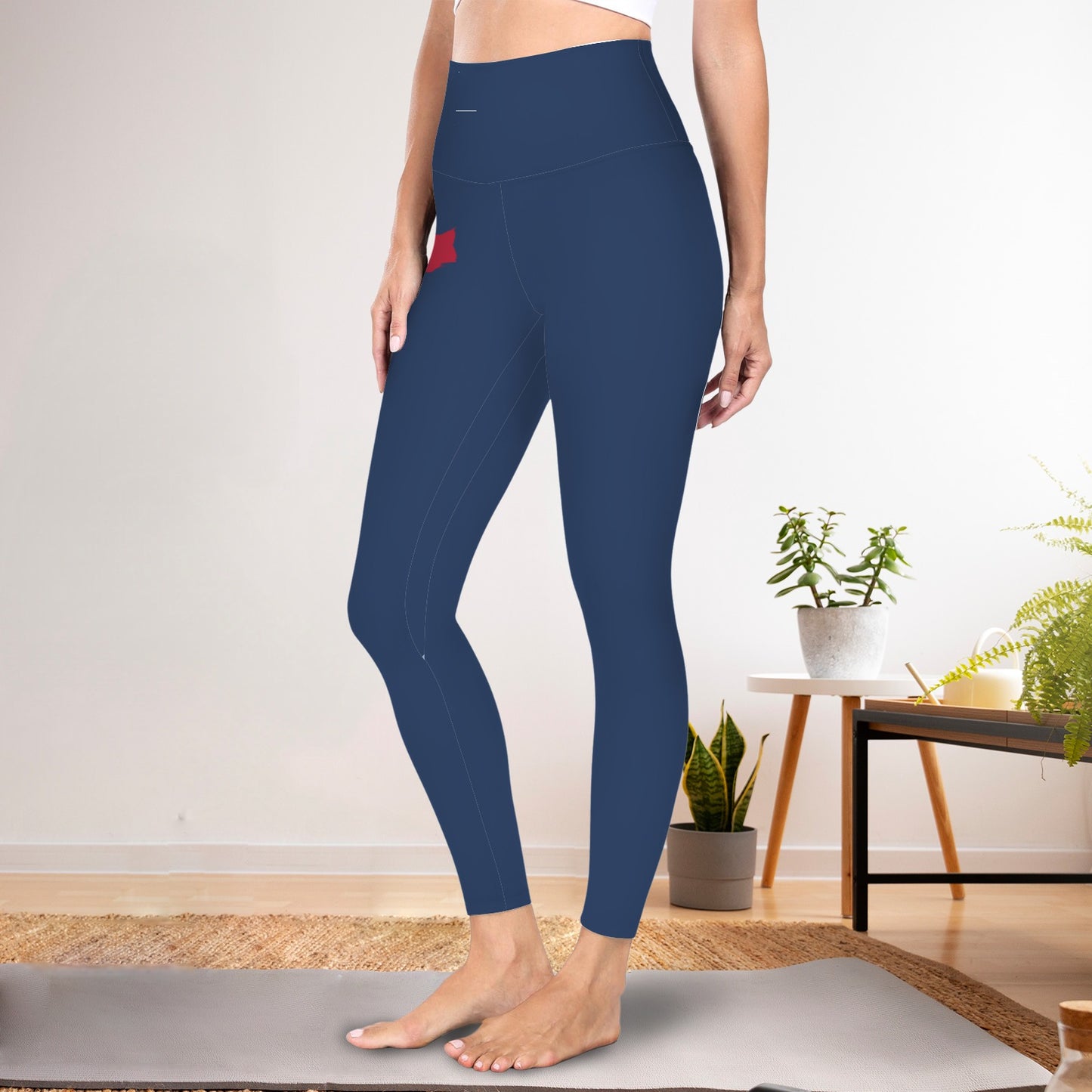 Blue Wildcat Active Leggings