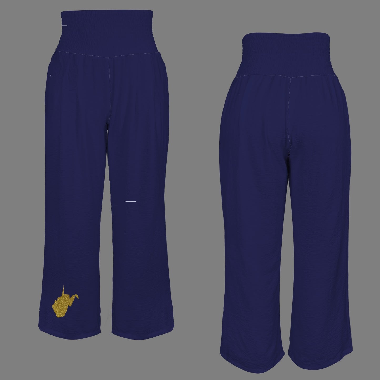 Glitter WV Pants, Blue