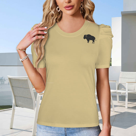 Glitter Buffalo Top, Gold