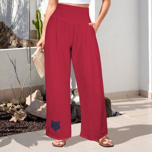 Glitter Wildcat Pants, Red