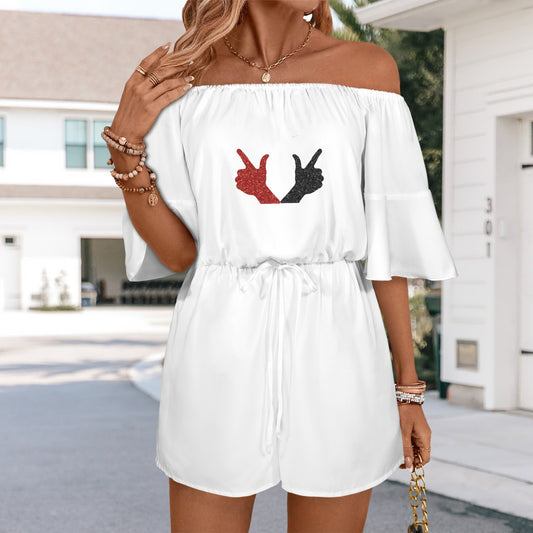 Guns Up Glitter Romper