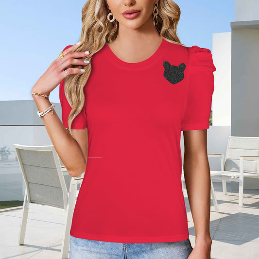 Glitter Bearcat Top, Red