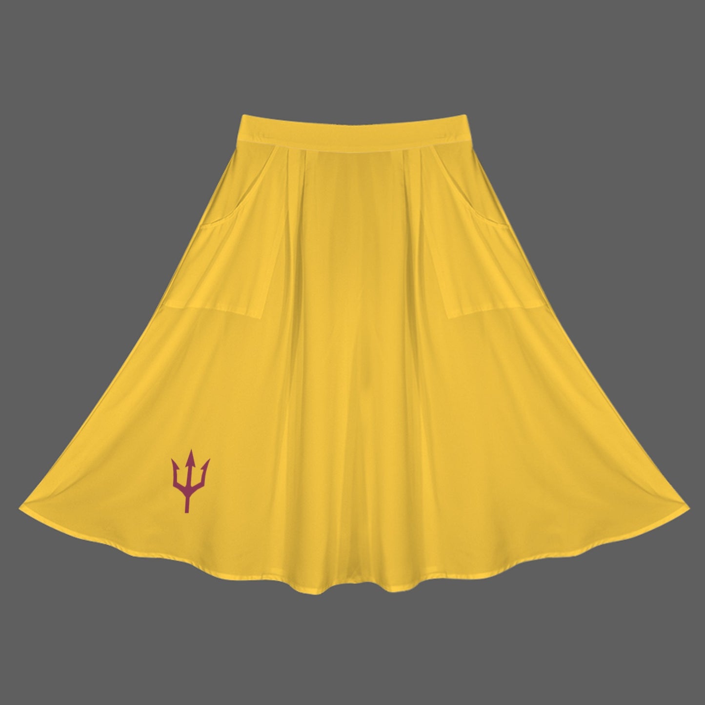 Trident Maxi Skirt, Gold