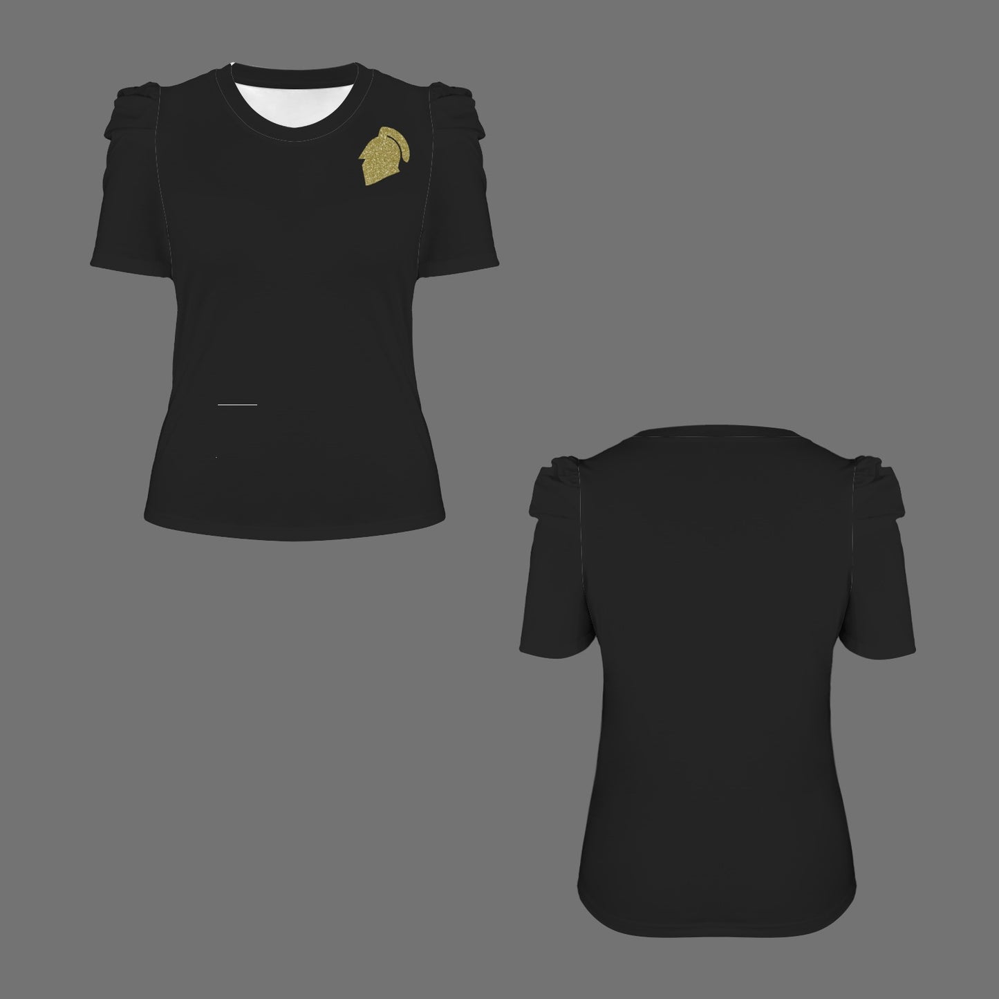 Glitter Knight Top, Black