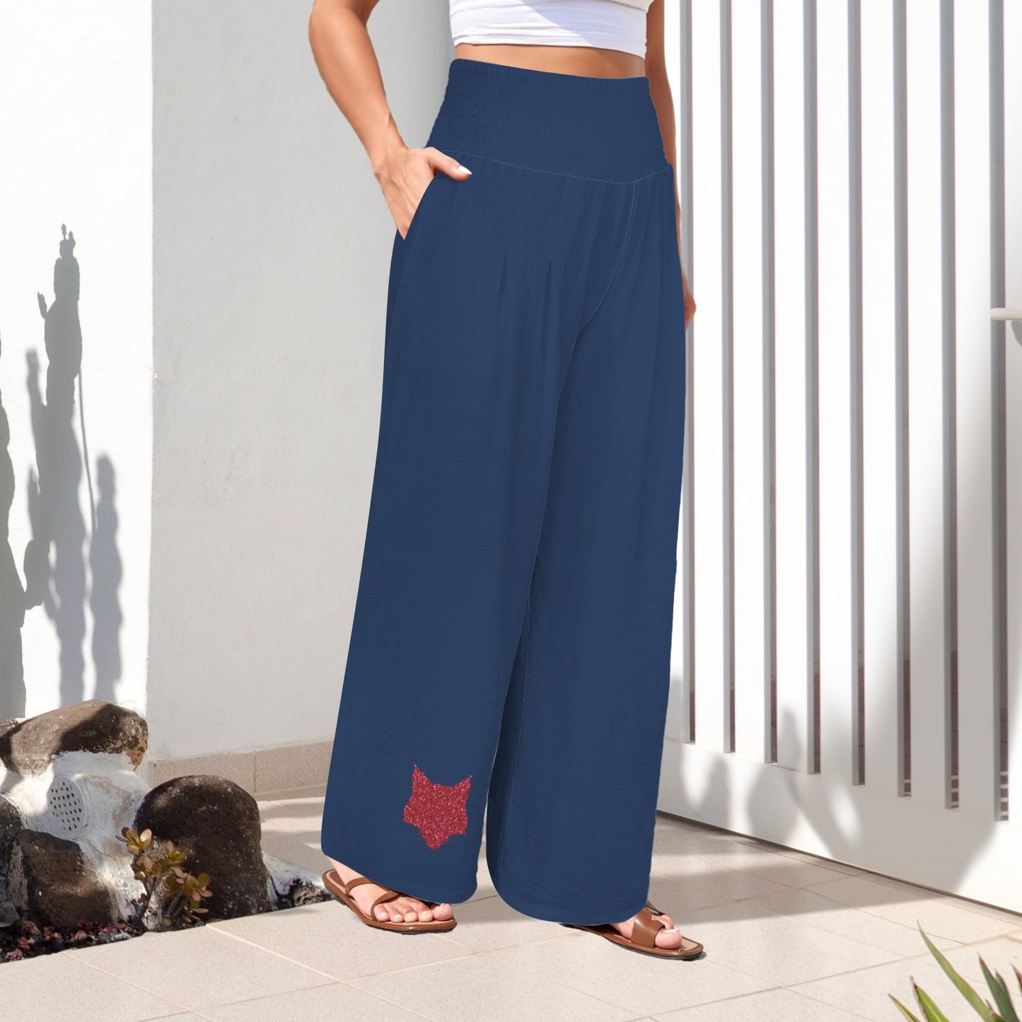 Tucson Glitter Wildcat Pants, Blue