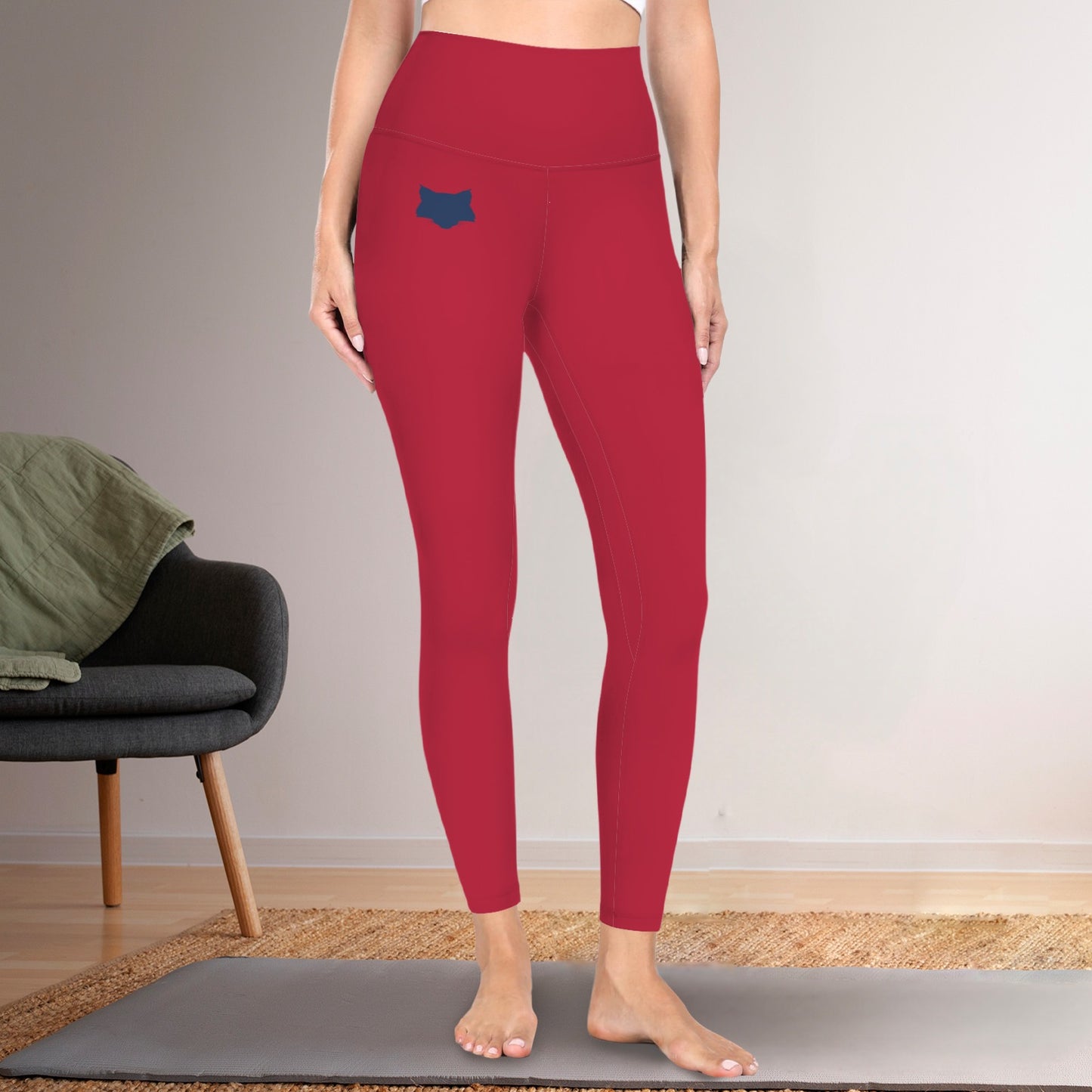 Red Wildcat Active Leggings