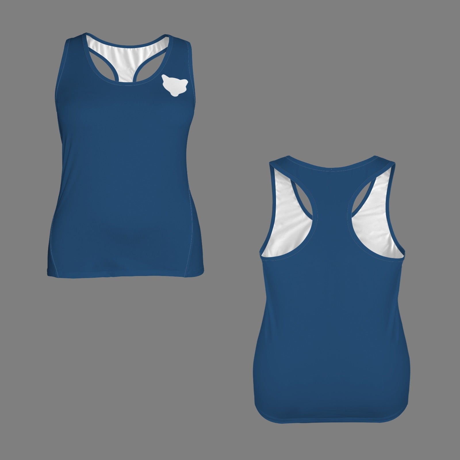 Blue Cougar Racerback Sports Top