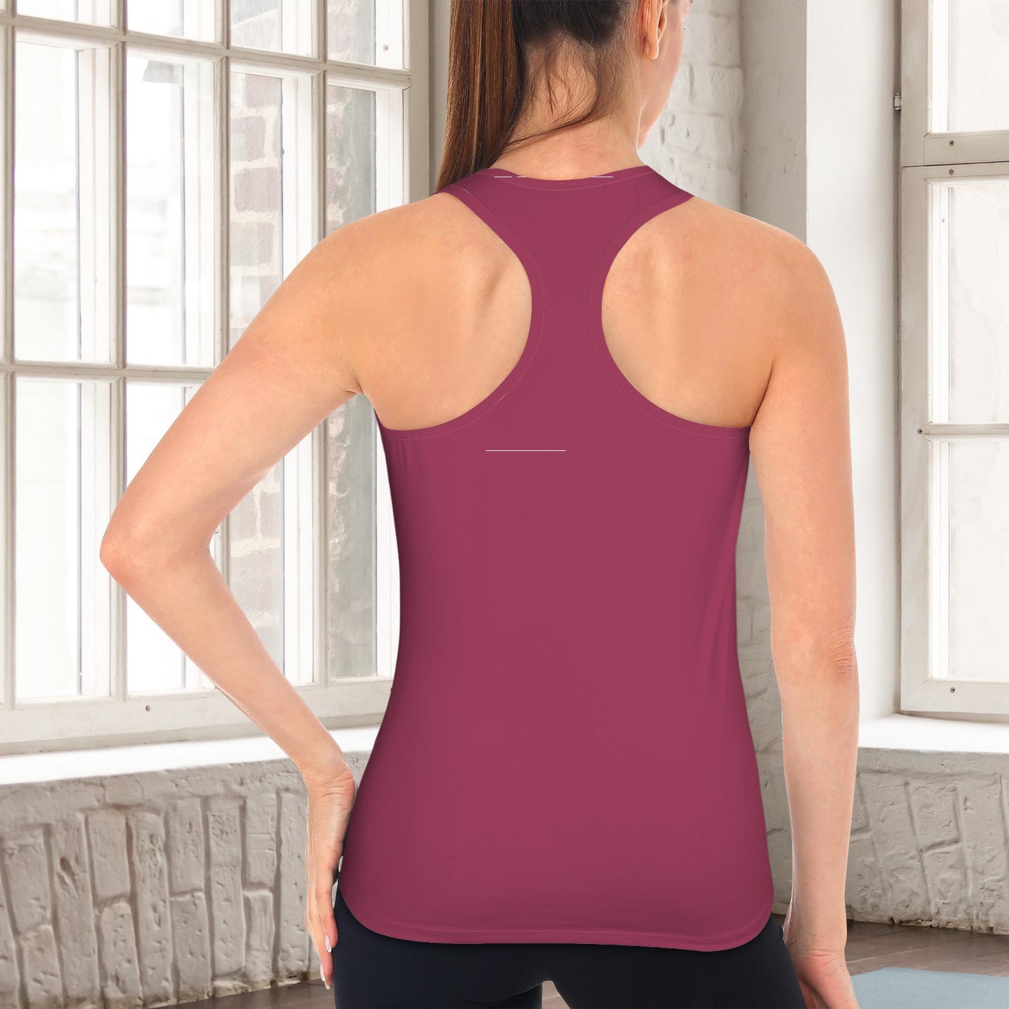 Maroon Trident Racerback Sports Top